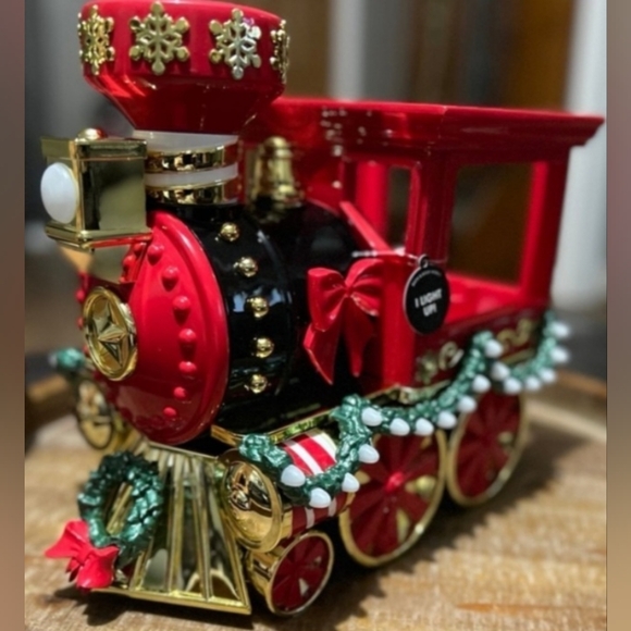 Large Christmas Train Luminary BBW 3-wick Candle Holder HTF Limited Edition 💚 - Picture 5 of 9